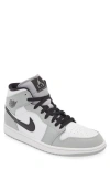Jordan Air  1 Mid Sneaker In Black/iron Grey/white