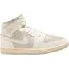 Jordan Air  1 Mid Sneaker In Legend Light Brown/ Sail