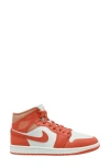 Jordan Women's Air  1 Mid Shoes In Summit White/ Clay/ Amber