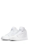 Jordan Nike Air  1 Mid Sneaker In White/white