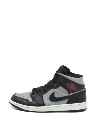 Pre-owned Jordan Air  1 Mid Sneakers In Black
