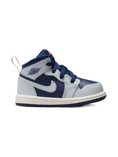 Jordan Babies' Air  1 Mid Sneakers In Blue