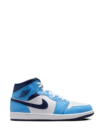 Jordan Air  1 Mid Sneakers In Blue
