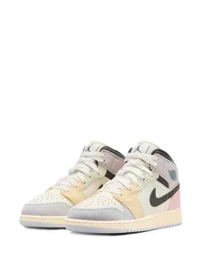 Jordan Kids' Air  1 Mid Sneakers In Metallic