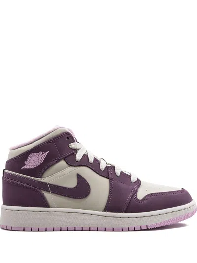 Jordan Kids' Air  1 Mid Sneakers In Purple