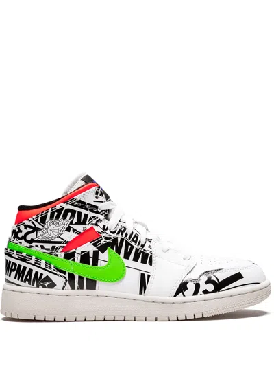 Jordan Kids' Air  1 Mid Sneakers In White