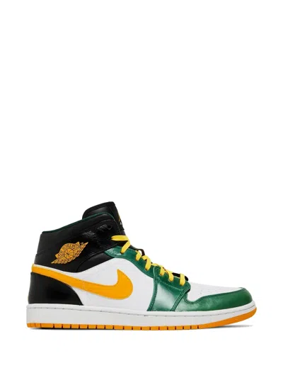 Jordan Air  1 Mid Sneakers In White