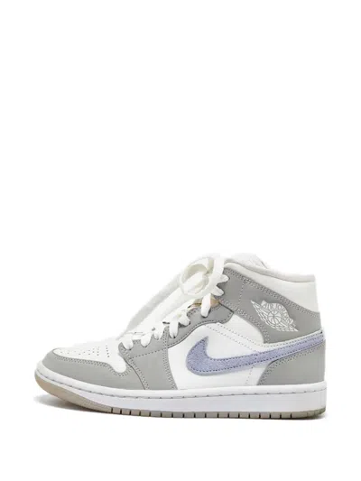 Pre-owned Jordan Air  1 Mid Sneakers In White