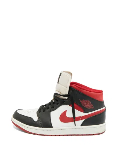 Pre-owned Jordan Air  1 Mid Sneakers In White