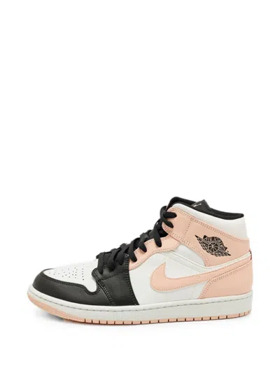 Pre-owned Jordan Air  1 Mid Sneakers In White