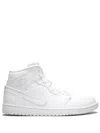 Jordan Air  1 Mid Sneakers In White