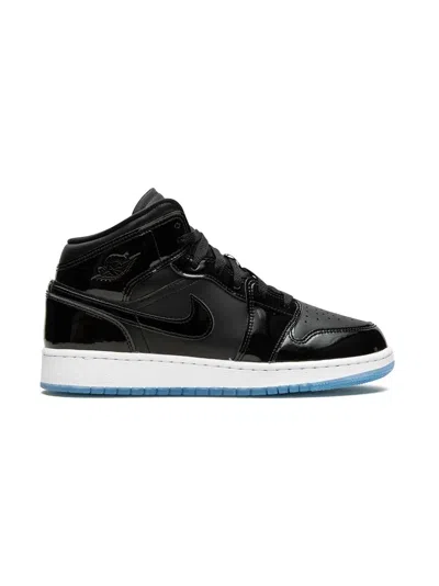 Jordan Kids' Air  1 Mid "space Jam" Sneakers In Black