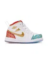 Jordan Air  1 Mid "unc To Chi" Sneakers In White
