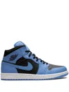 Jordan Air  1 Mid "university Blue/black" Sneakers In Blue