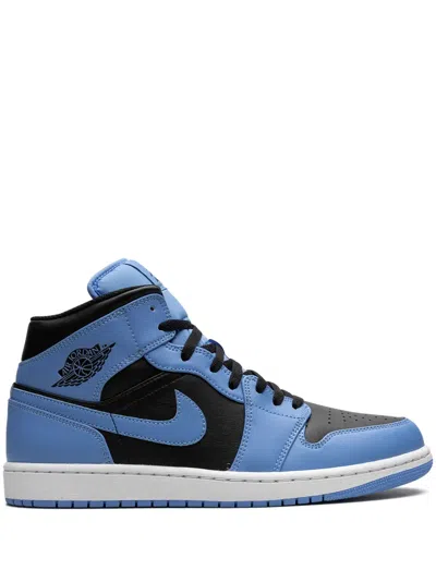 Jordan Air  1 Mid "university Blue/black" Sneakers