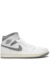 Jordan Air  1 Mid Sneakers In White