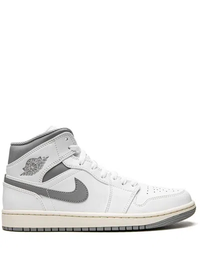 Jordan Air  1 Mid Sneakers In White