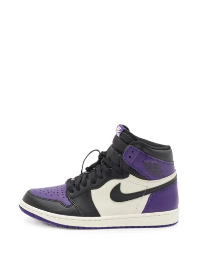Pre-owned Jordan Air  1 Retro Court Purple Sneakers
