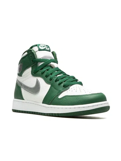 Jordan Kids' Air  1 Retro High Og Sneakers In Green