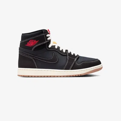 Jordan Mens  Aj 1 Retro High Og Fc In Black/university Red/sail