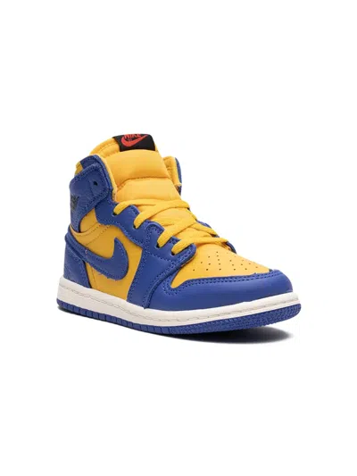 Jordan Babies' Air  1 Retro High Og "reverse Laney" Sneakers In Blue