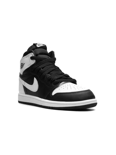 Jordan Kids' Air  1 Retro High Og "reverse Panda" Sneakers In Black