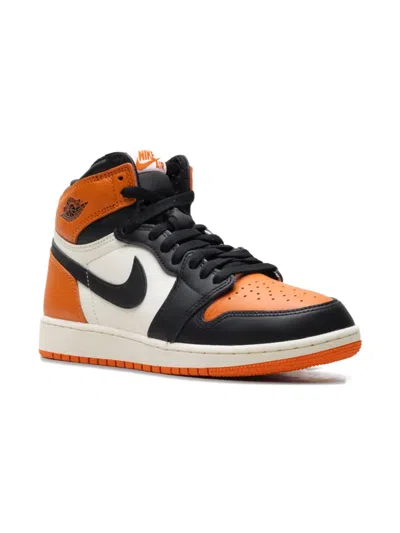 Jordan Kids' Air  1 Retro High Og "shattered Backboard" Sneakers In Orange