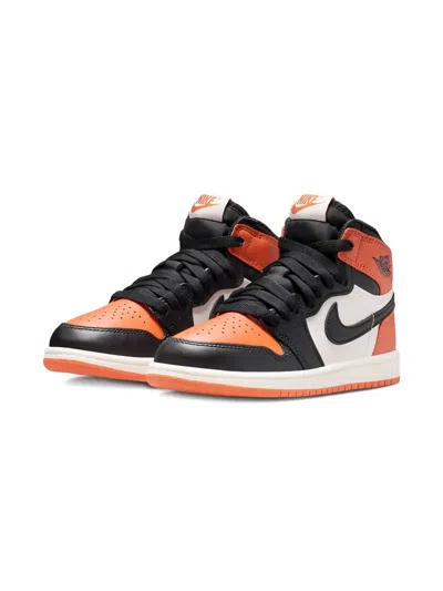 Jordan Kids' Air  1 Retro High Og "shattered Backboard" Sneakers In Orange
