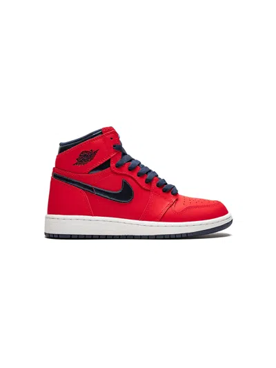Jordan Kids' Air  1 Retro High Og Sneakers In Red