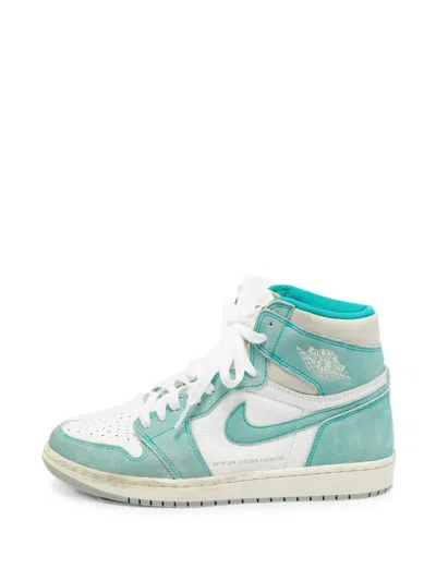 Pre-owned Jordan Air  1 Retro High Sneakers In Green