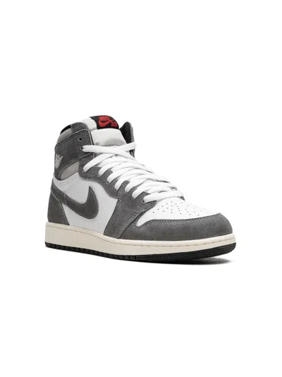 Jordan Kids' Air  1 Retro High "washed Heritage" Sneakers In White