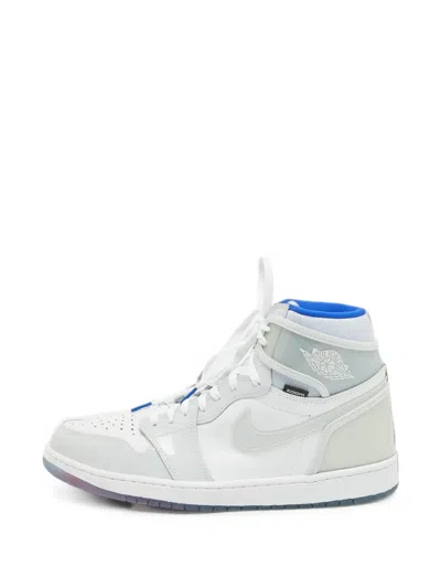Pre-owned Jordan Air  1 Retro High Zoom Sneakers In White