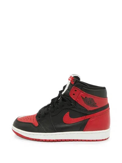 Pre-owned Jordan Air  1 Retro Homage To Home Split-design Sneakers In Red