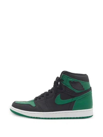 Pre-owned Jordan Air  1 Retro Lace-up Sneakers In Black