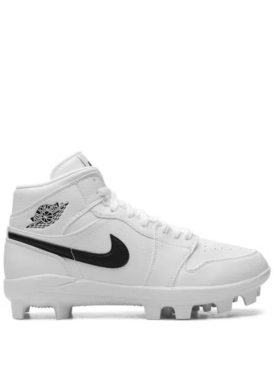 Jordan Men's  1 Retro Metal Baseball Cleats In Black/white/white