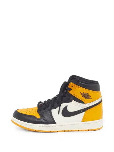 Pre-owned Jordan Air  1 Retro Og Taxi Sneakers In Yellow