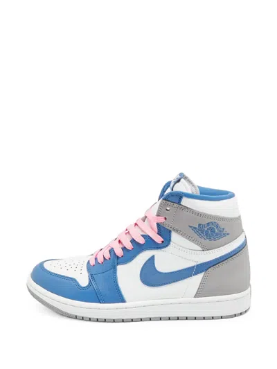Pre-owned Jordan Air  1 Retro Og True Blue Sneakers In White