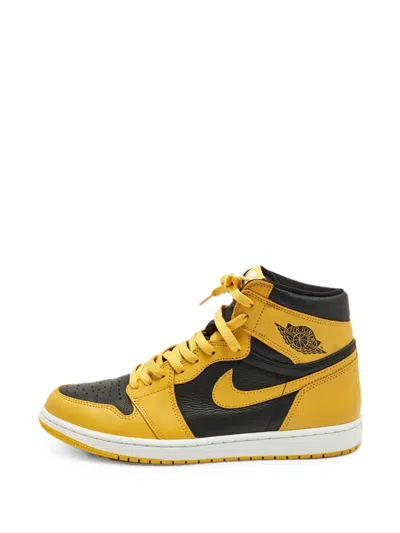 Pre-owned Jordan Air  1 Retro Pollen High-top Sneakers In Yellow