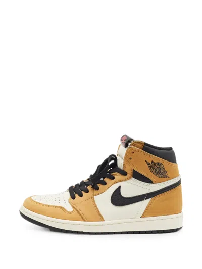 Pre-owned Jordan Air  1 Retro Sneakers In Yellow