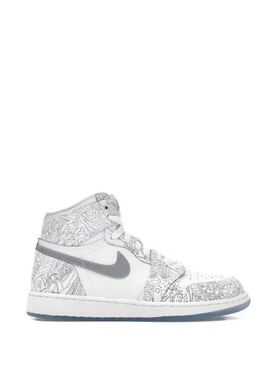 Jordan Kids' Air  1 Sneakers In White