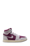 Jordan Air  1 Zoom Comfort 2 High Top Sneaker In Bordeaux/neutral Grey
