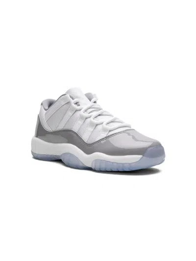Jordan Kids' Air  11 Low "cement Grey" Sneakers In White
