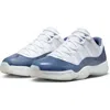 Jordan Air  11 Retro Low Sneaker In White/midnight Navy/blue