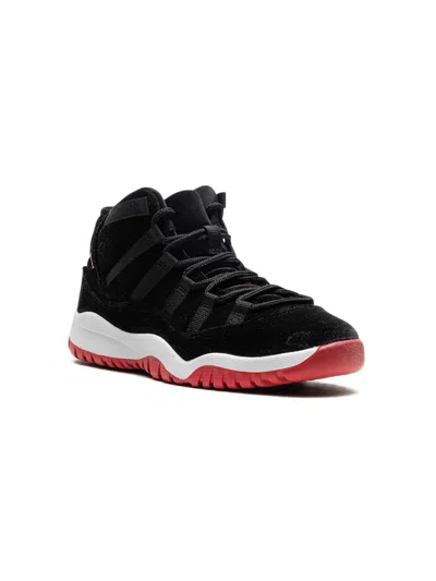 Jordan Kids' Air  11 Retro "velvet Bred" Sneakers In 黑色
