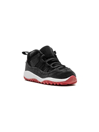 Jordan Babies' Air  11 Retro "velvet Bred" Sneakers In 黑色