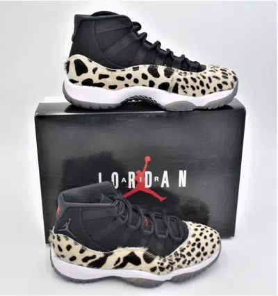 Pre-owned Jordan Air  11 Retro Women's Shoes Size 8 Black Animal Instinct Ar0715-010 In Purple