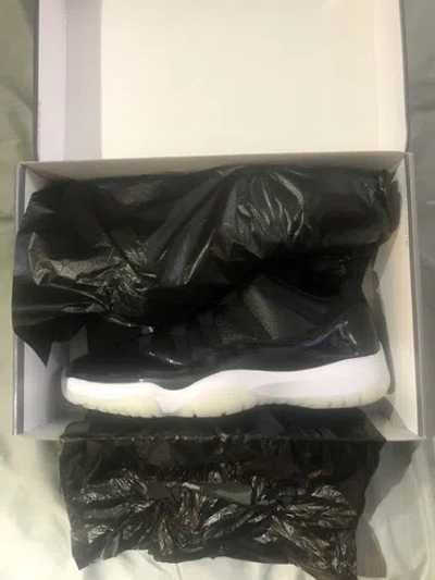 Pre-owned Jordan Air  11 Xi Low 72-10 Retro Black Red Retro Av2187-001 Size 11.5