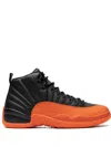 Jordan Air  12 "brilliant Orange" Sneakers In Schwarz
