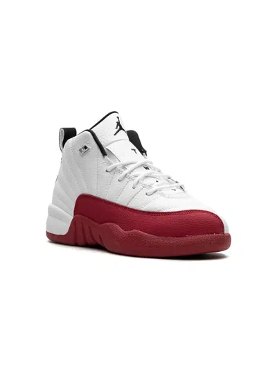 Jordan Kids' Air  12 "cherry" Sneakers In White