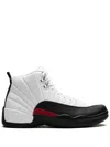 Jordan Air  12 "red Taxi" Sneakers In White